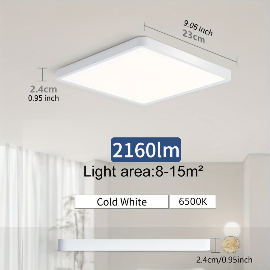 Modern Nordic LED Ceiling Light 24W 36W Ultrathin Square Indoor Living Room Bedroom
