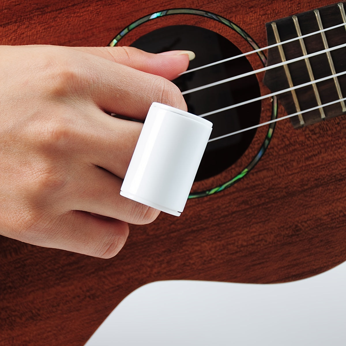 Pink Ukulele Finger Sand Hammer Durable ABS Percussion Instrument for Guitar and Ukulele