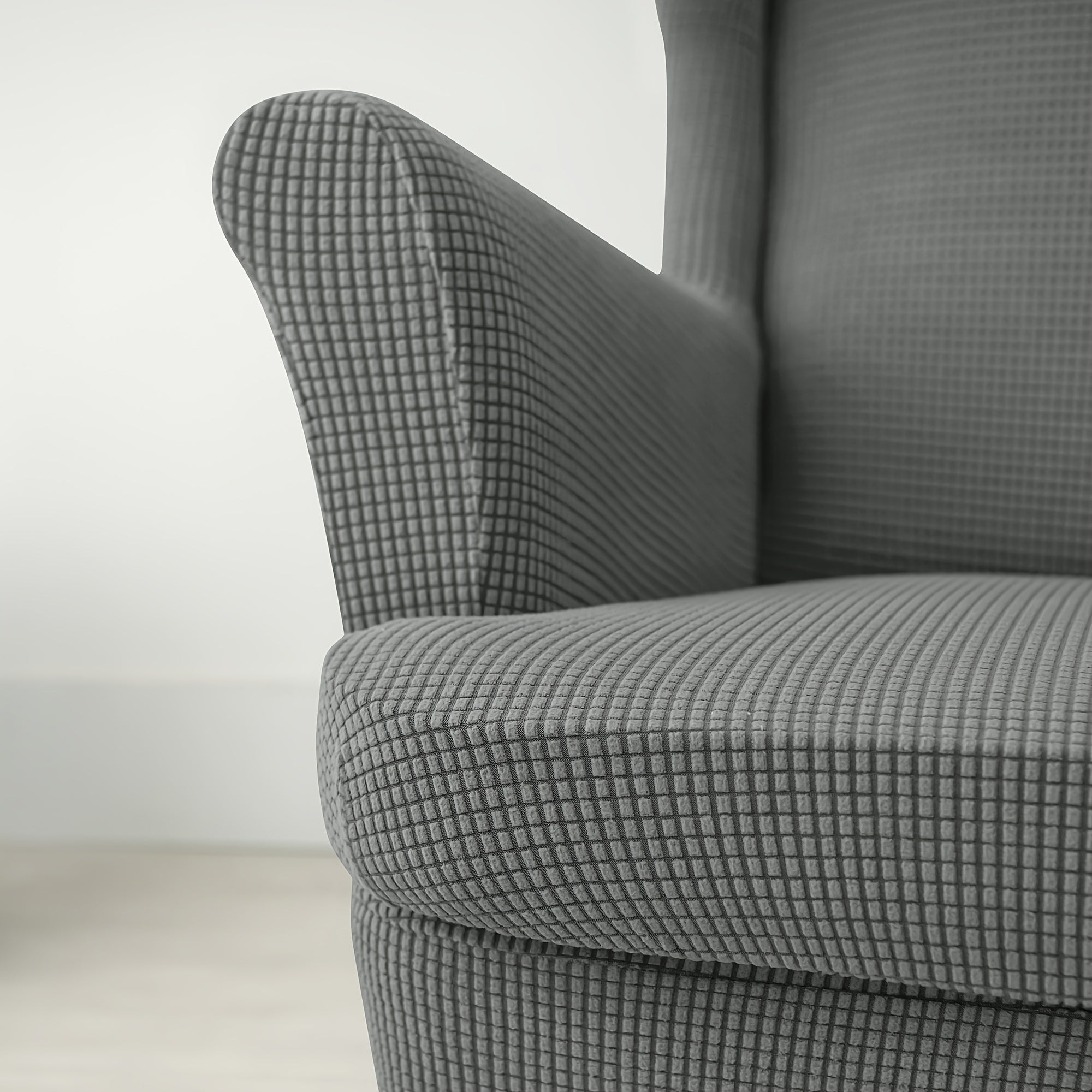 Set of Three Corn Grain Tiger Stools with Footrest