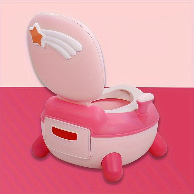 Kids Potty Chair for Toddlers 8 Months to 6 Years Rocket Pattern Plastic Safe PP