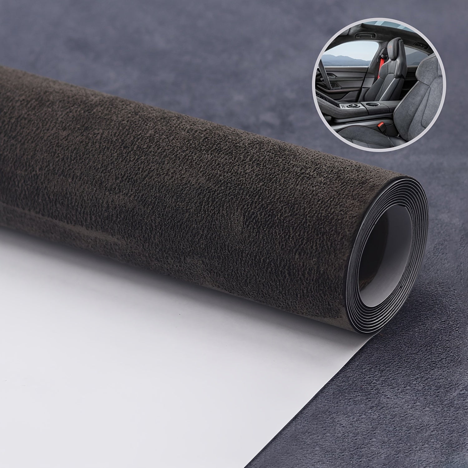 Large Self-Adhesive Velvet Fabric Solid Color for Jewelry Display and Car Interior Renovation