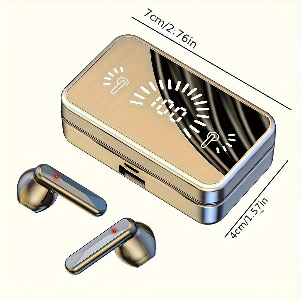 Raqamli ko'rsatkichli simsiz quloqchinlar, teginish nazorati TWS sport quloqchinlari, shovqinni bekor qiluvchi ovozli qo'ng'iroq, yuqori sig'imli batareya, ovozli yordamchi bilan mos, sim kerak emas, teginish ovoz balandligi.