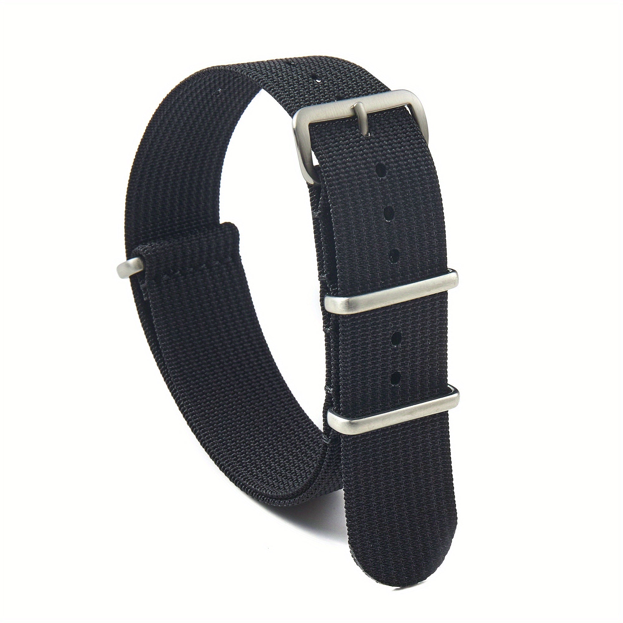 Nylon Watch Band with Stainless Steel Buckle 18mm 20mm 22mm for Men Women