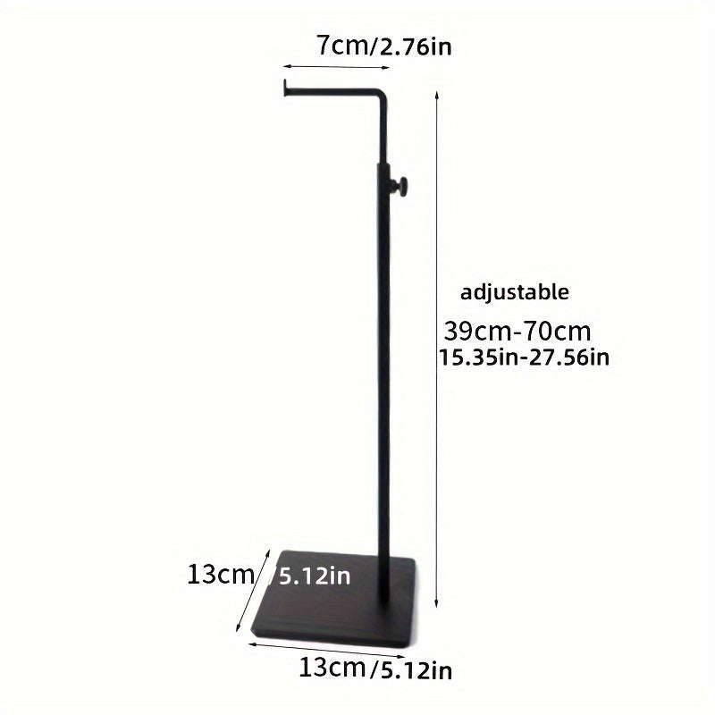 Adjustable Height Handbag Display Stand Stainless Steel Purse Holder for Retail or Home