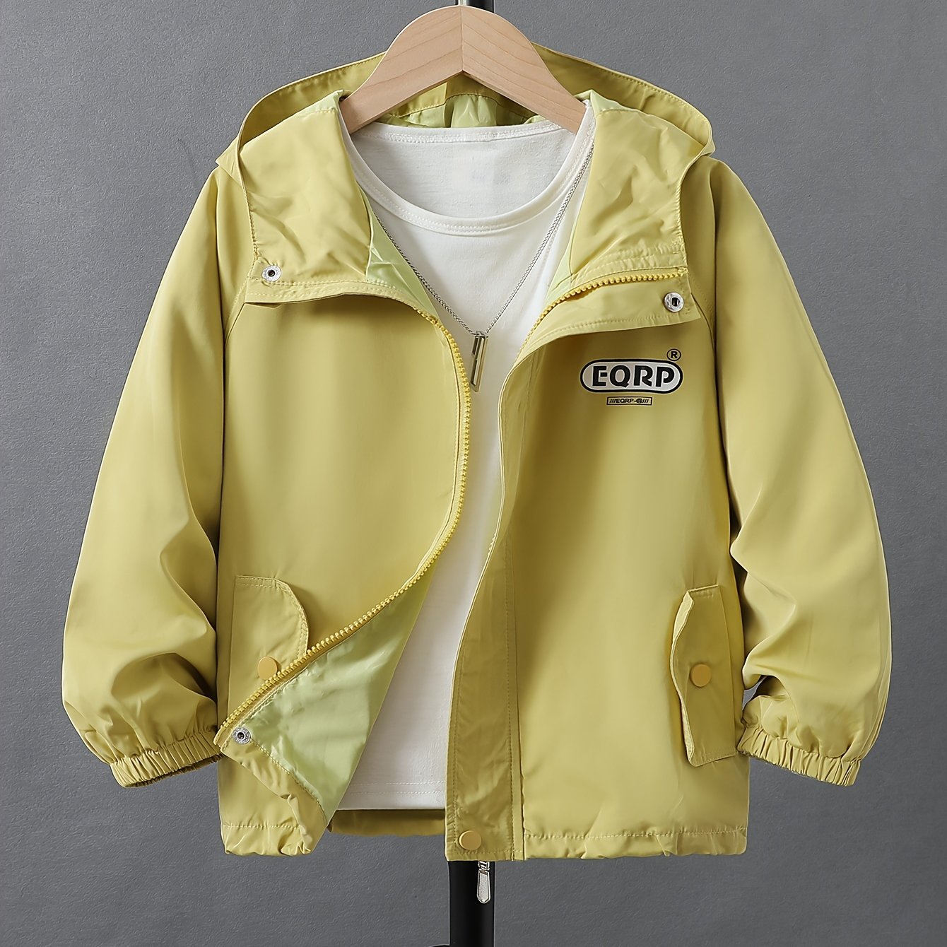 Kids Boys and Girls Hoodie Spring Autumn Letter Pattern Long Sleeve Zipper Jacket