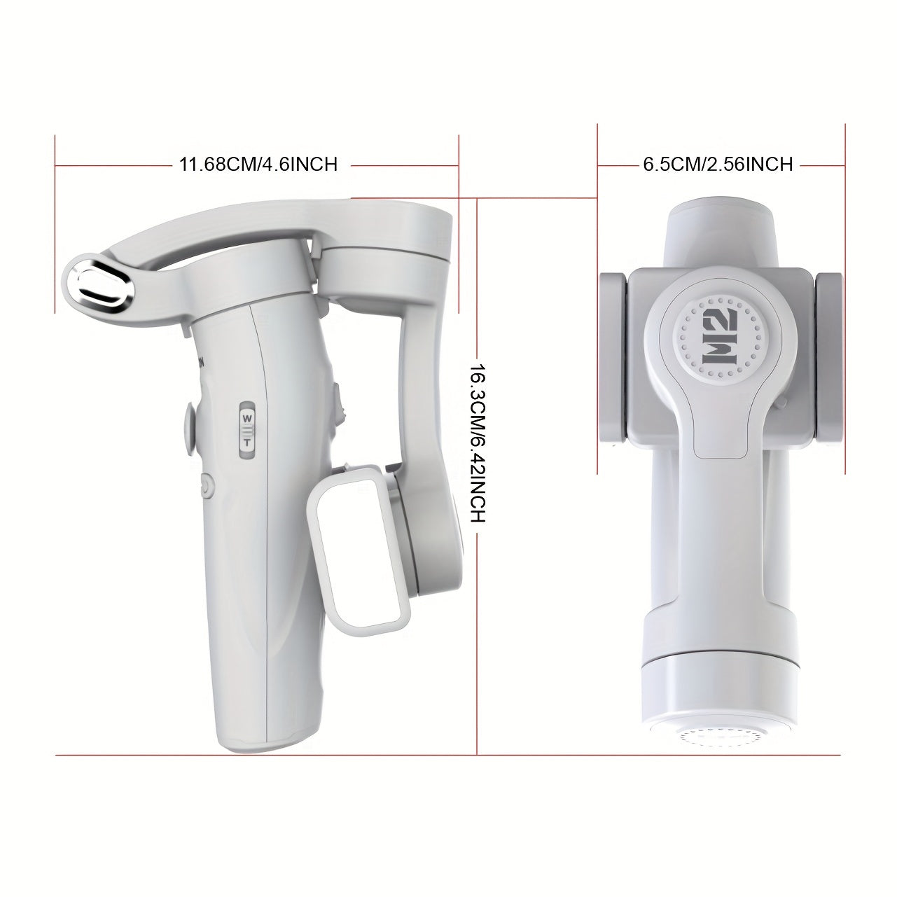 Mobile Phone Gimbal Handheld Stabilizer with Three-Axis Tracking and Live Video