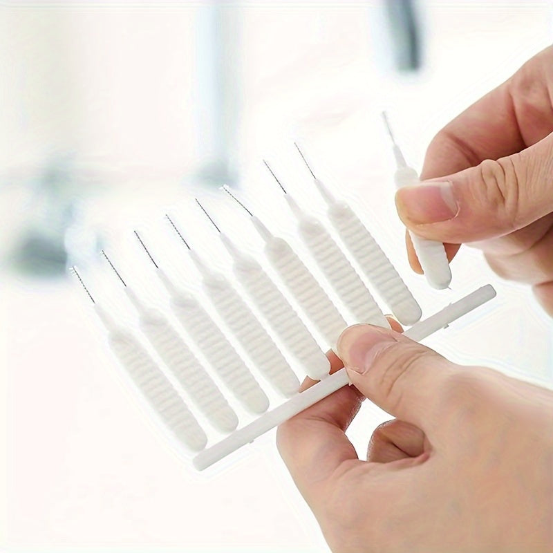 10 Pcs White Shower Head Cleaning Brushes Multi-Functional Nozzle Gap Tools