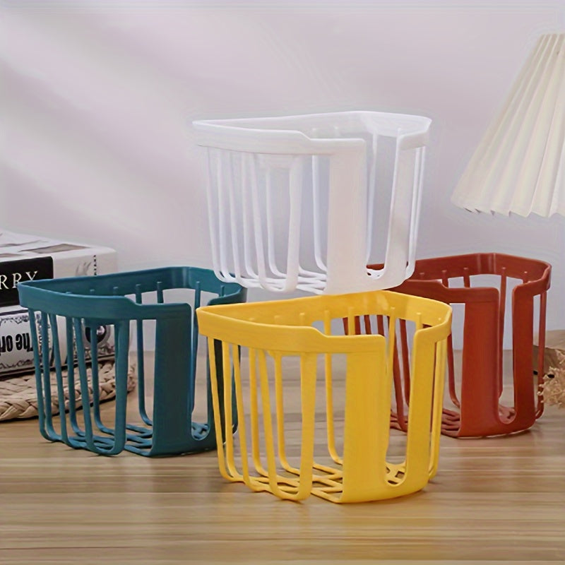 Portarrollos de papel higiénico de pared Instalación sin taladro Almacenamiento para baño