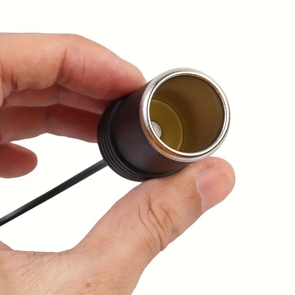 Car USB C to 12V Car Socket Adapter High-Speed Charging Black