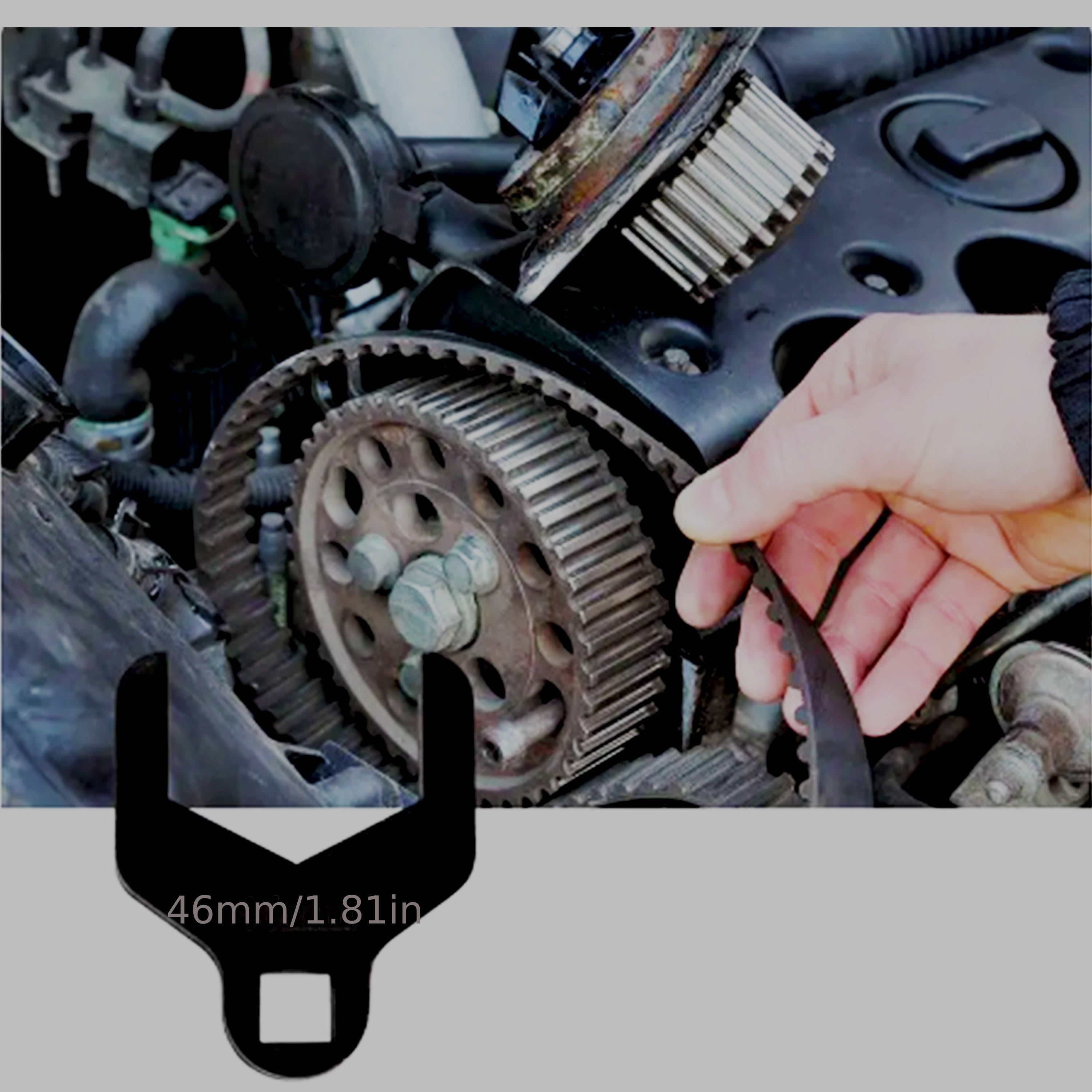 Llave de bomba de agua de 41/46mm, herramienta para quitar el tensor de la correa de distribución del coche