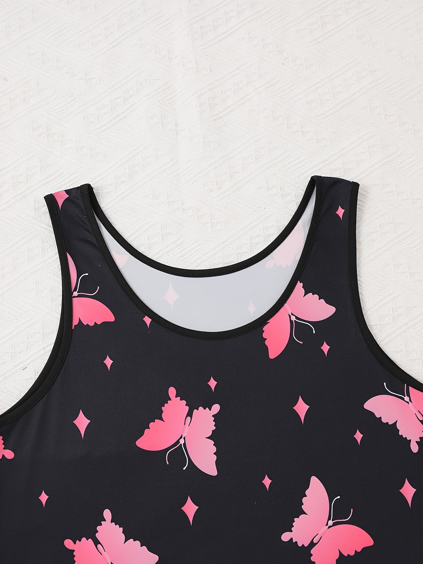 Женское ночное платье большого размера с принтом звездчатой бабочки, топ-стиль