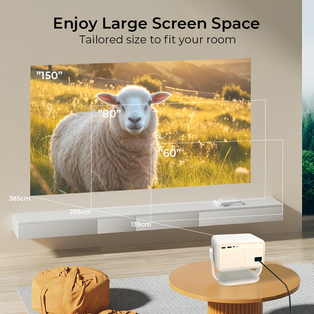 Smart 4K Projector with WiFi6 Auto Focus Android 11 Home Theater