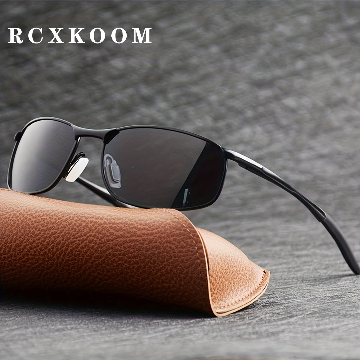 Men's Polarized Metal Frame Sunglasses for Driving and Sun Protection