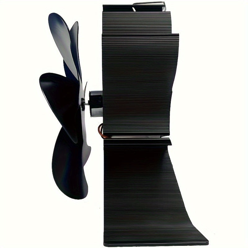 Wood Stove Fan Heat-Driven Fireplace Fan for Wood Gas Burners Home Heating