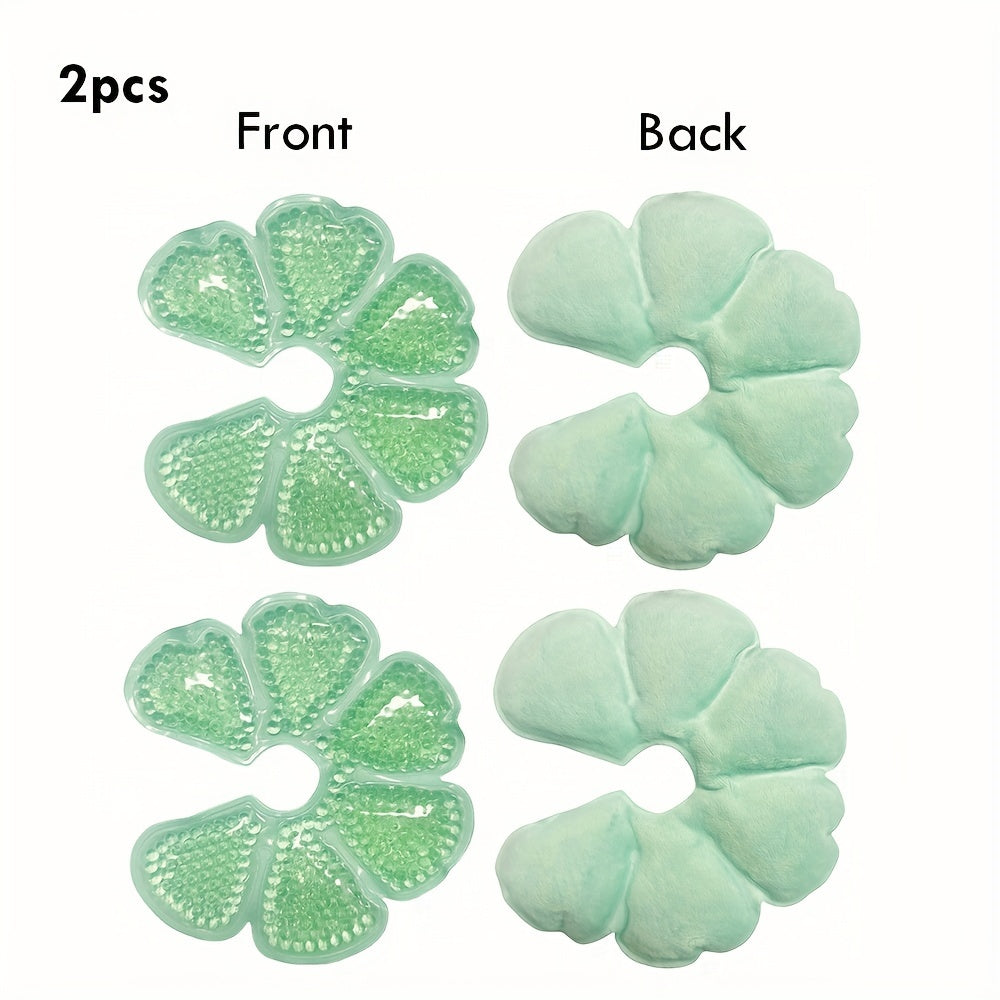 Set of 2 Hot Cold Breast Pads for Nursing Mothers PVC Breastfeeding Support