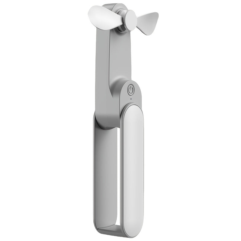 Oʻzini yopadigan elektr fan portativ USB qayta zaryadlanadigan ikki tezlikli ichki va tashqi foydalanish uchun