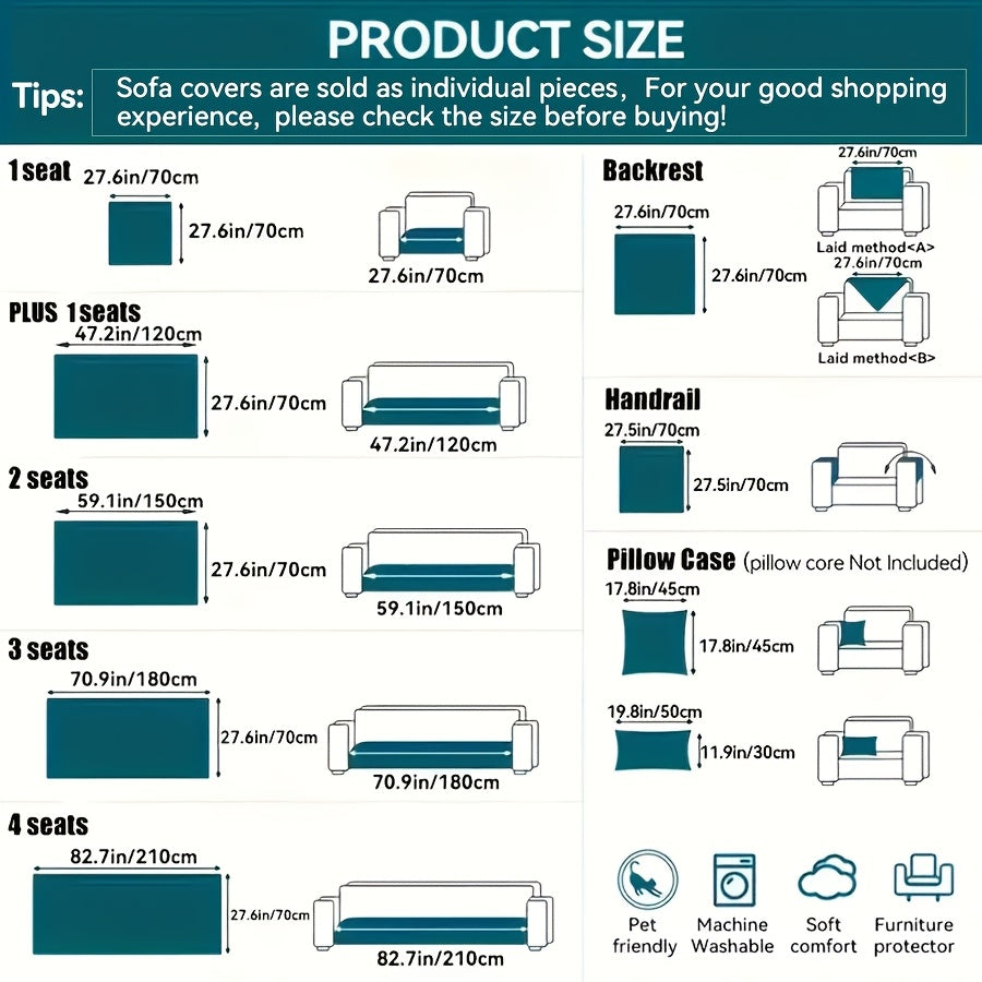 Нескользящая накидка на диван с мотивом дерева для 1-4 местных диванов, безопасна для домашних животных, моется в машине, прочная