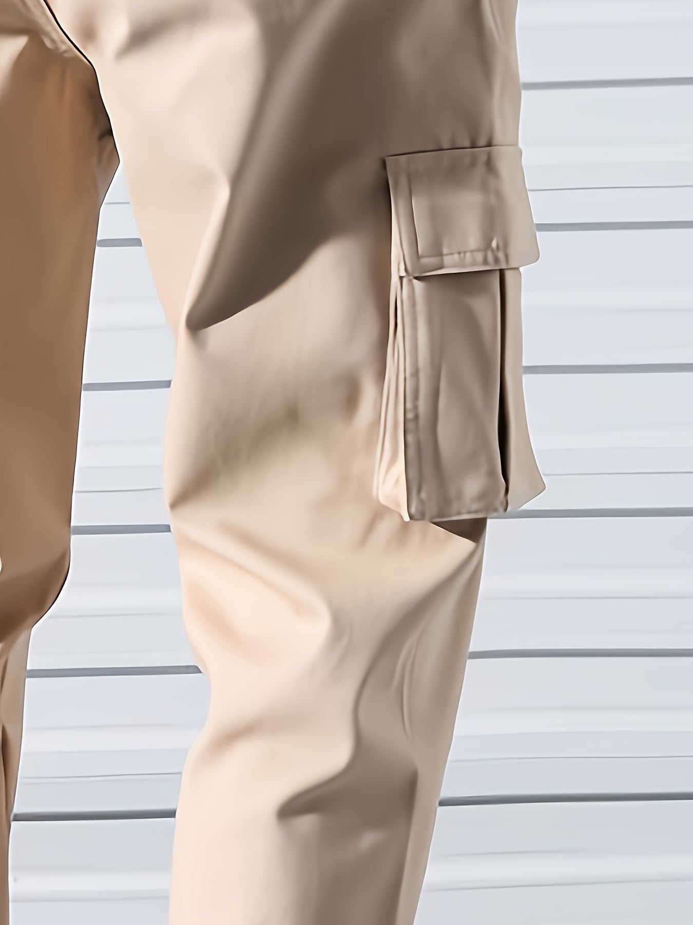 Men's Camouflage Cargo Pants with Flap Pockets Loose Fit Cotton Streetwear Outdoor