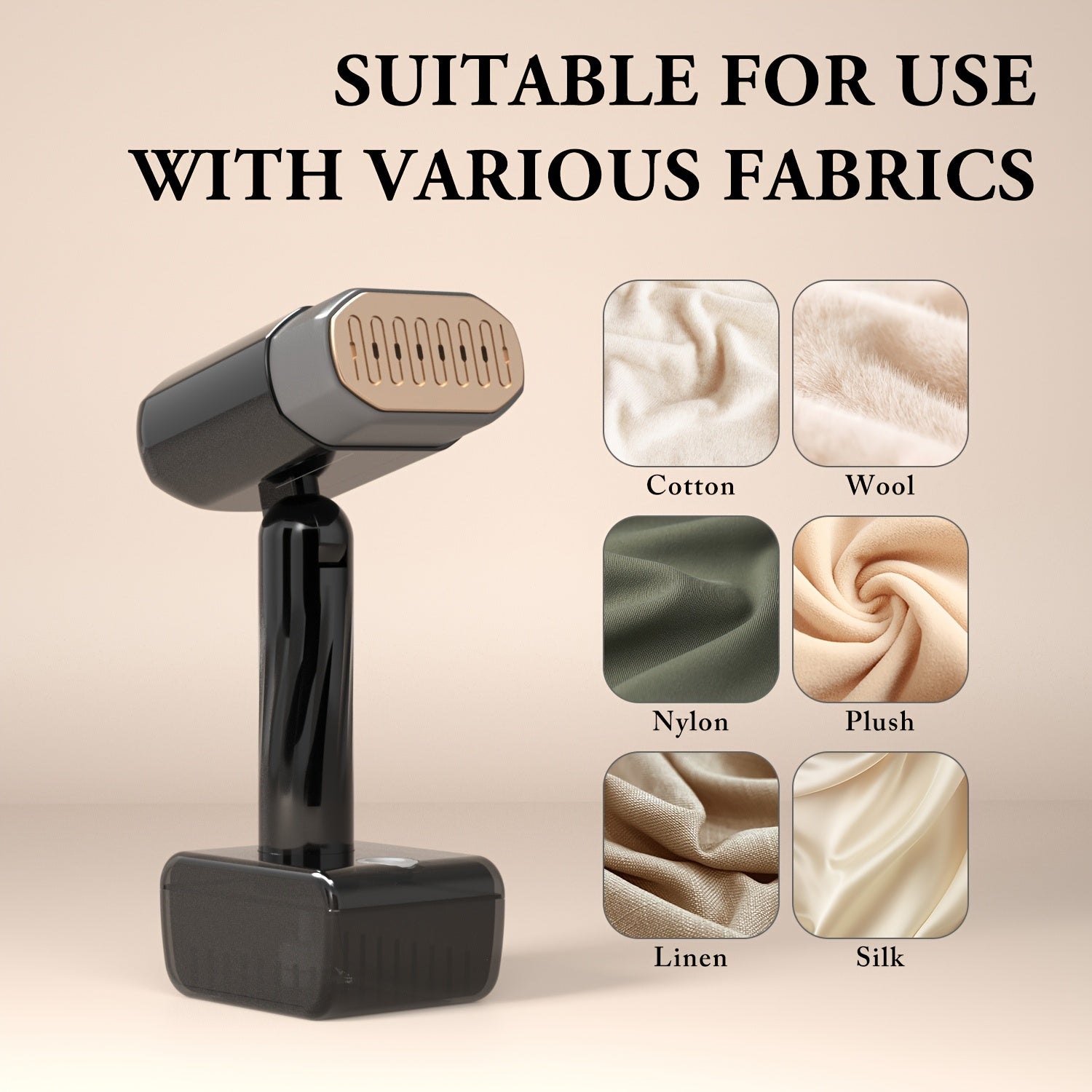 Vaporizador de prendas de mano portátil de 1800W para viajes y hogar