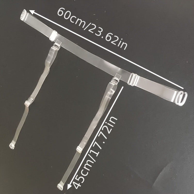 Women's Lingerie Accessories Clear Shoulder Straps Adjustable Invisible Underwear Straps 2 Pcs