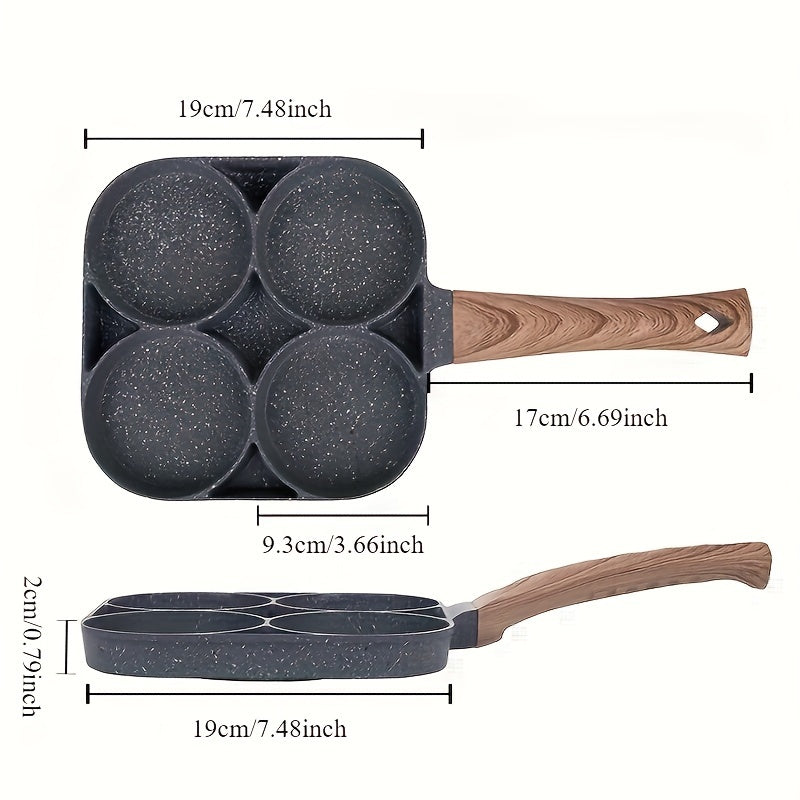 Ko'p funksiyali yopishqoq panjara, 4 bo'lakli - Dumpling, burger va nonushta taomlarini tayyorlash uchun ideal | Induksion plitalar bilan mos keladi