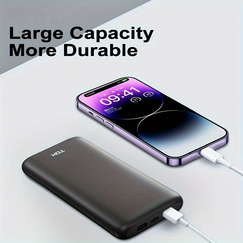 Portable 10000mAh Power Bank for iPhone, Samsung, Android Devices