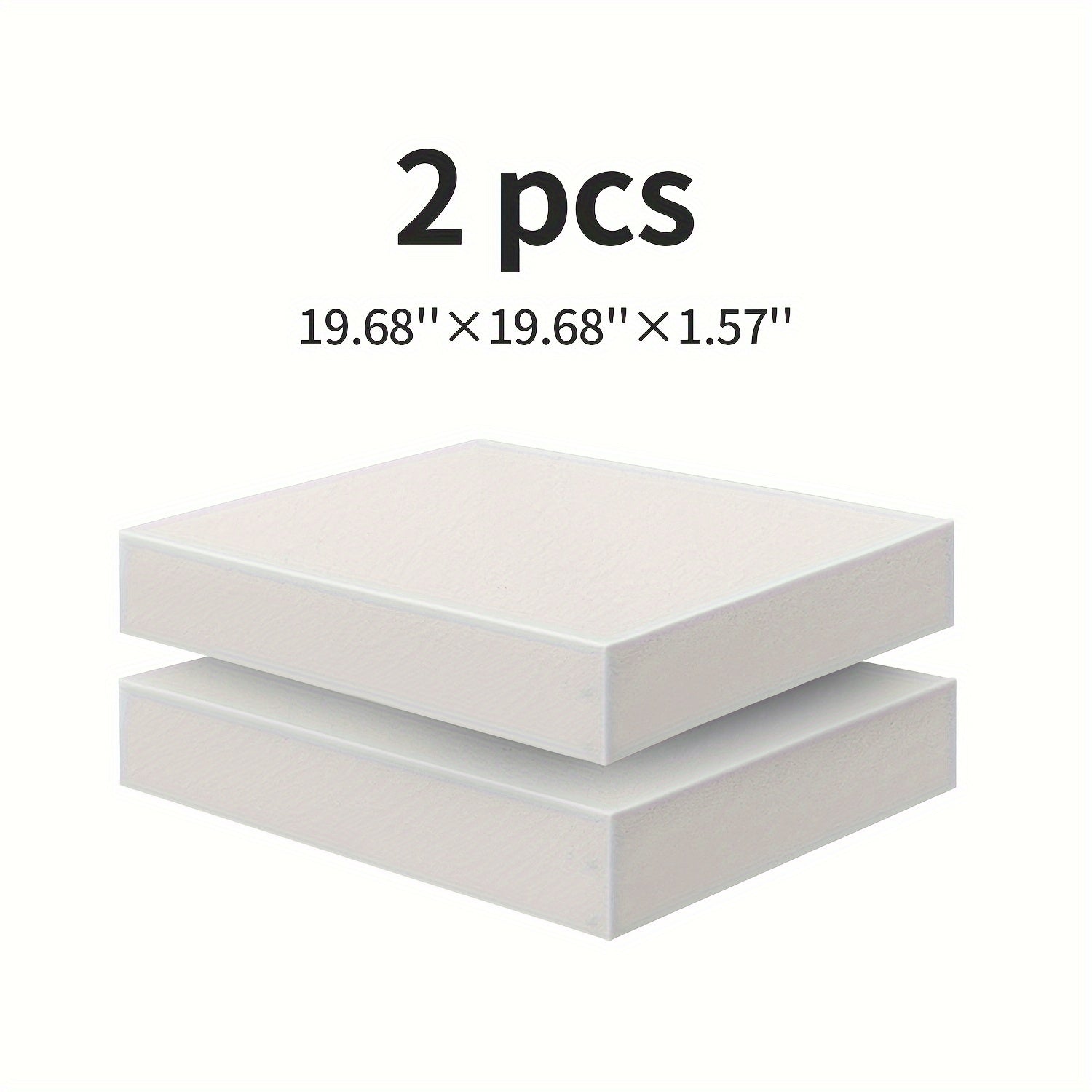 "Ovqatlanish stullari va aravachalar o'rnini bosuvchi kvadrat yuqori zichlikdagi to'shak ko'rpasi, o'lchamlari 49.99 sm X 49.99 sm X 5.08 sm, narxi $49.99"