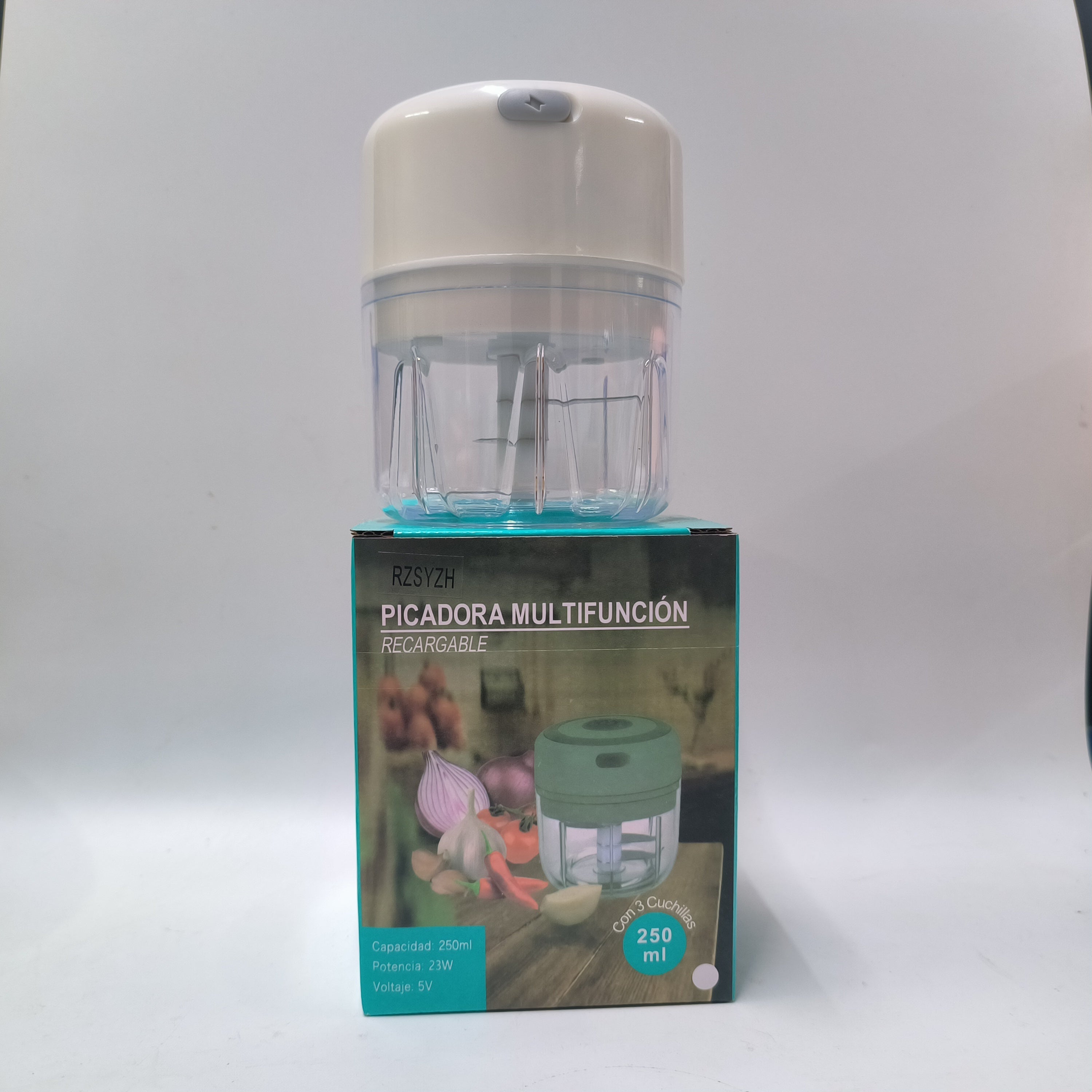 Electric Mini Garlic Chopper 250ml USB Rechargeable Food Processor