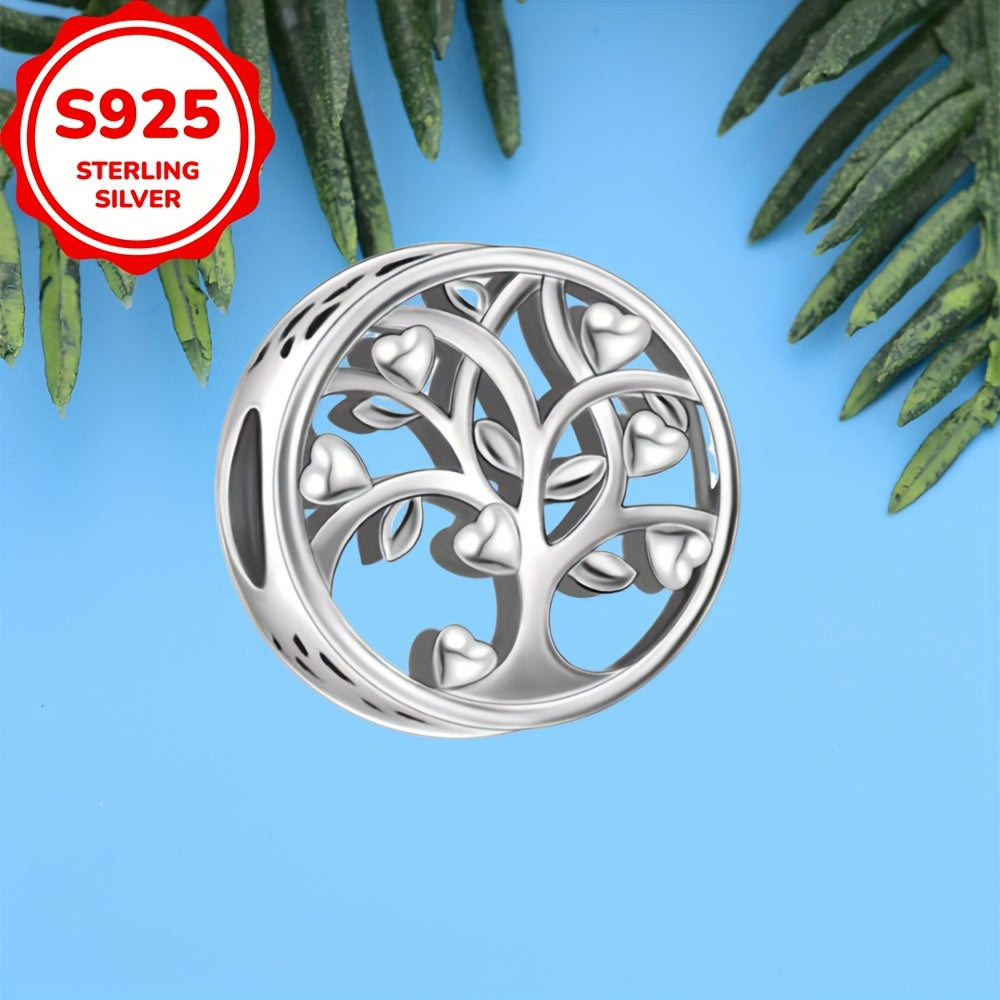 Silver Family Tree Pendant for DIY Jewelry Making Gift for Women and Men