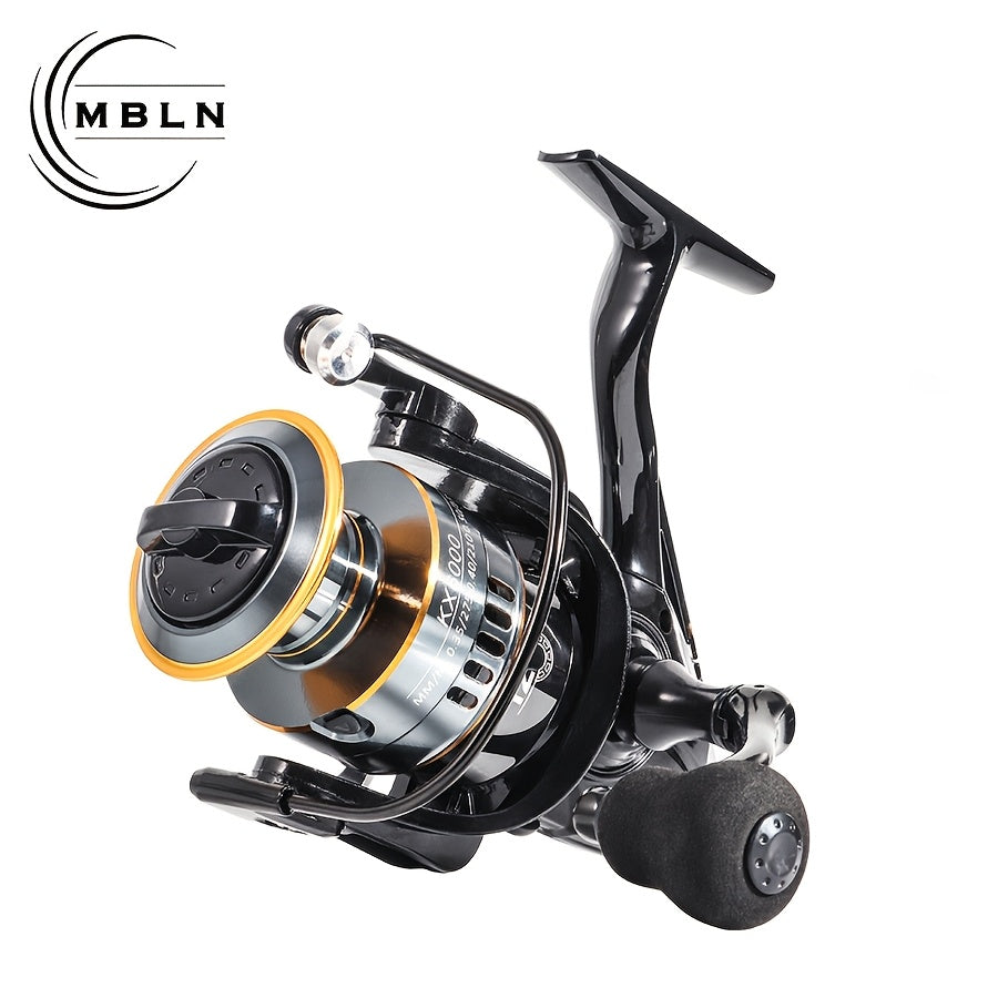 Stainless Steel Fishing Reel for Long-Distance Casting Spinning Ambidextrous Nylon Mixed Color