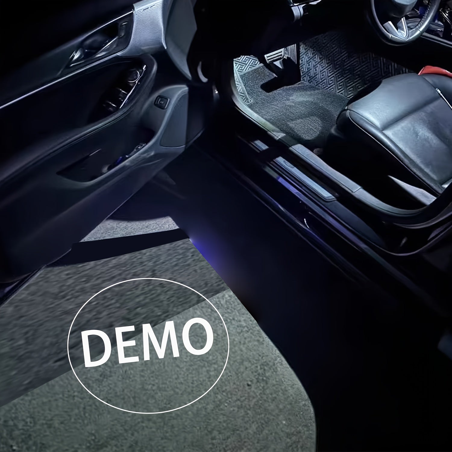 2 Door Welcome Lights Car Logo Projector Universal Easy Install