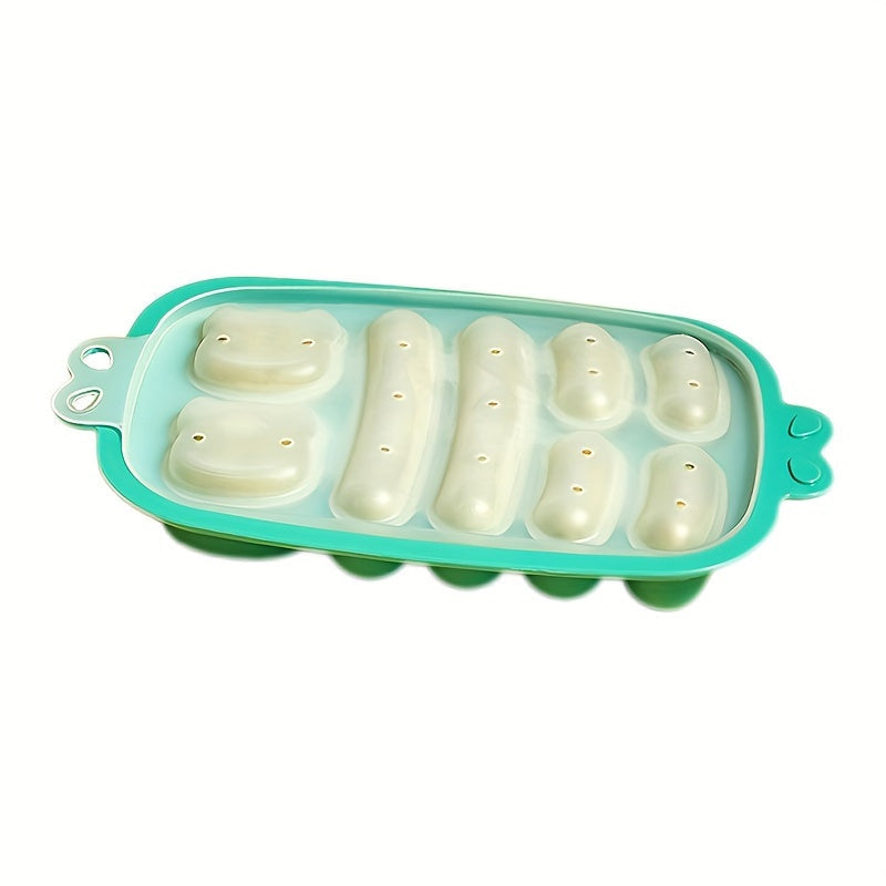 Silicone Food Mold Set for Sausages and Food Storage Square Containers with Flip Top Lid