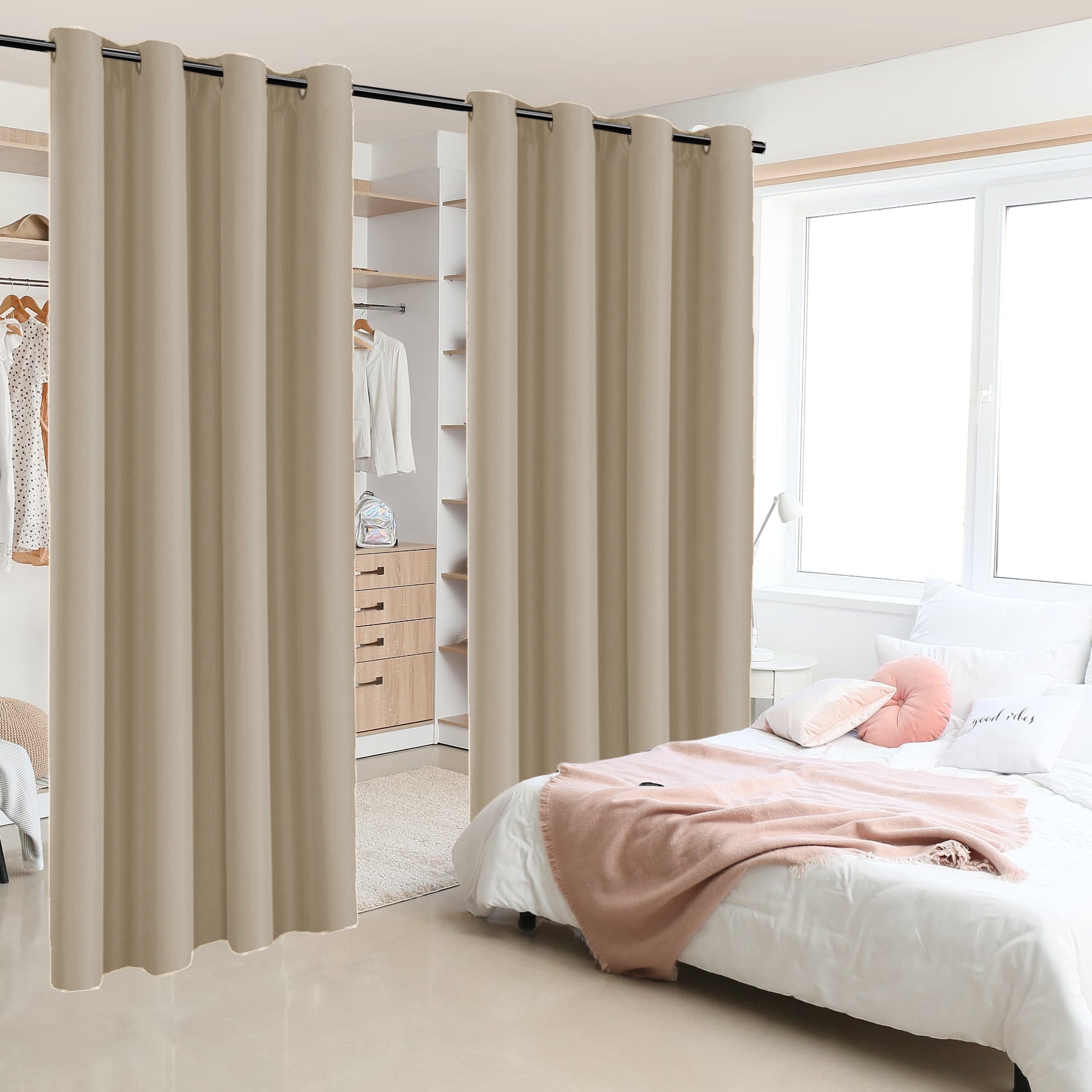 Insulation Room Partition Panel with Coated Insulation and Loop Design for Terrace, 2 Pieces