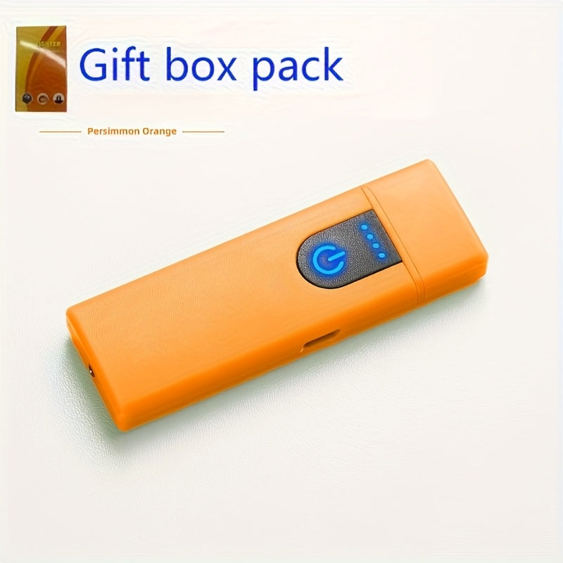 Unisex USB Rechargeable Windproof Dual Arc Lighter for Camping and BBQ