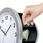 Round Wall Safe with Clock and Food Grade Smell Proof Bag Hidden Security Safe