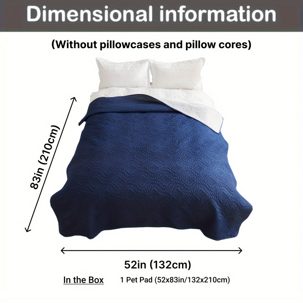 Waterproof Pet Bed Cover for Dogs and Cats in Red Dark Blue Black Sofa Protector Mat