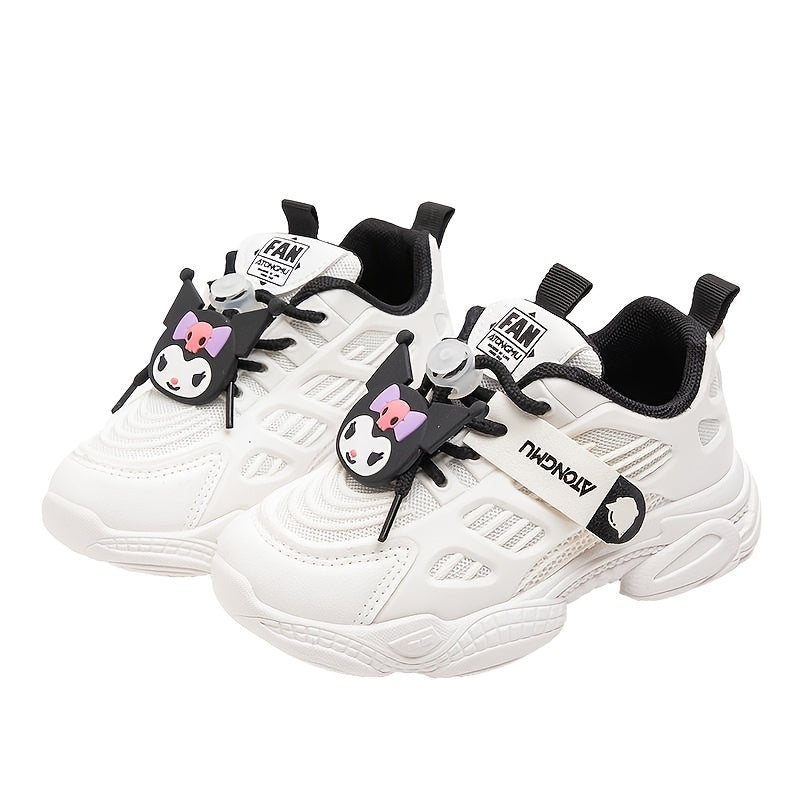 Kids' Cartoon Closure Sneakers with Breathable Mesh and Soft Sole for Boys and Girls