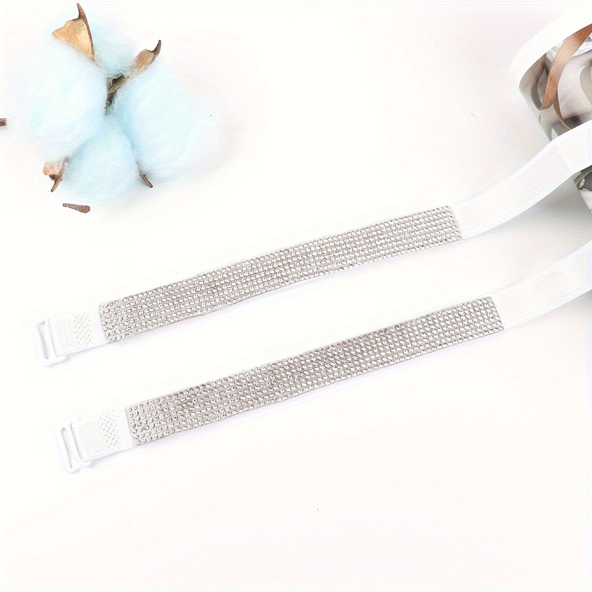 Adjustable Rhinestone Bra Straps Invisible Lingerie Accessories for Women