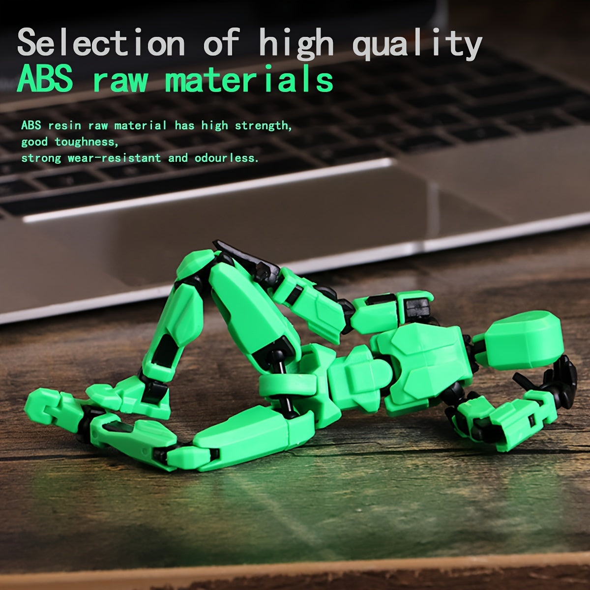 Articulated Robot Action Figure Toy for Creative Play with Colorful Design and Durable ABS Material