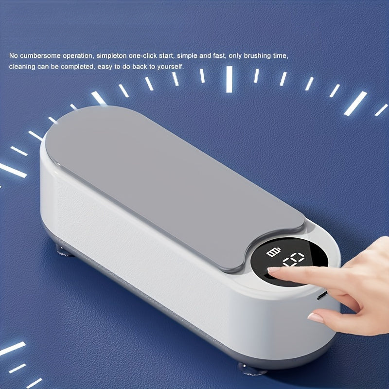 1 dona Ko'zoynak tozalagich, Uy zargarlik tozalash mashinasi, USB orqali zaryadlanadigan, Ko'zoynaklar, Zargarlik buyumlari, Soatlar va Tish apparatlari uchun.