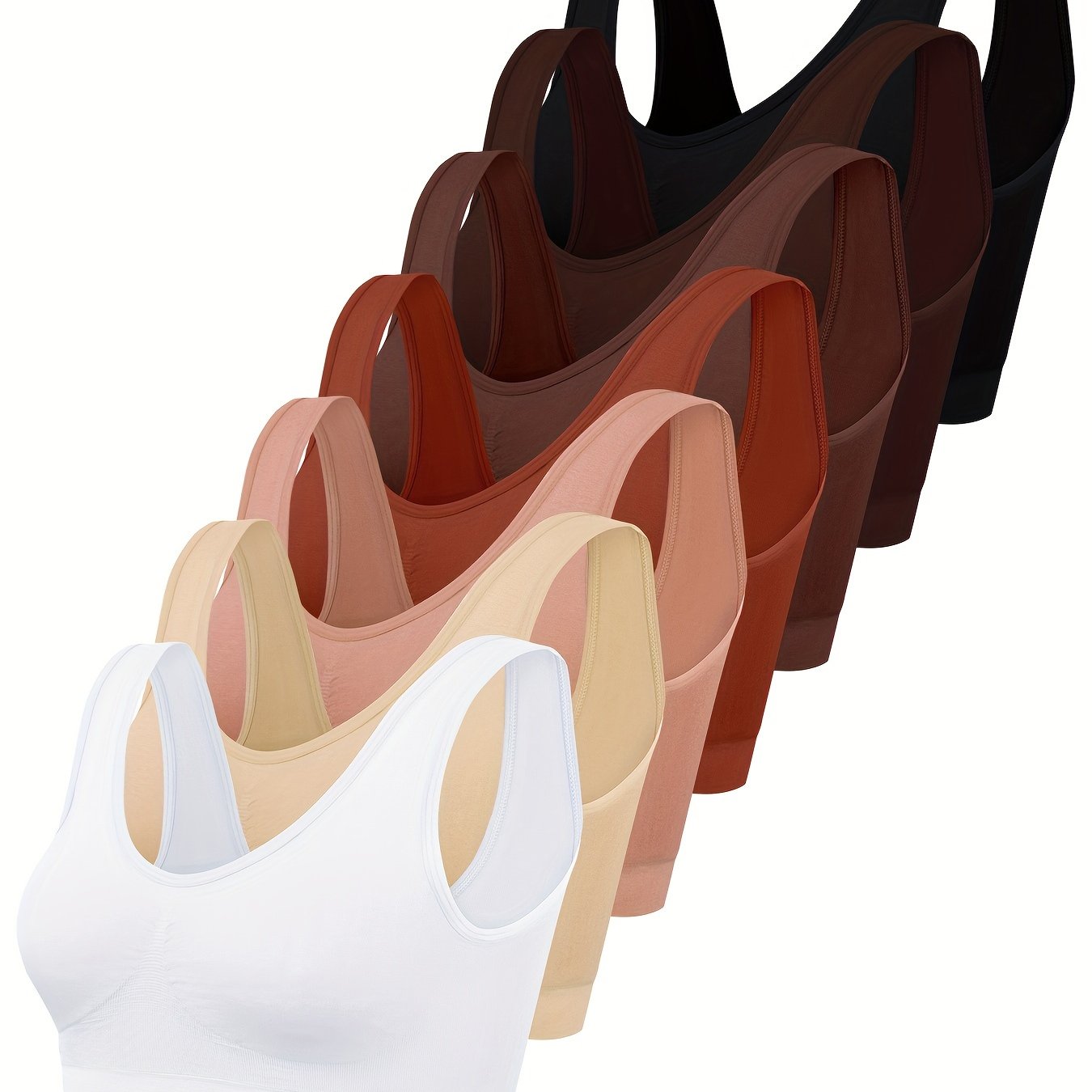 7-Piece Seamless Sports Push-Up Lingerie Set for Women