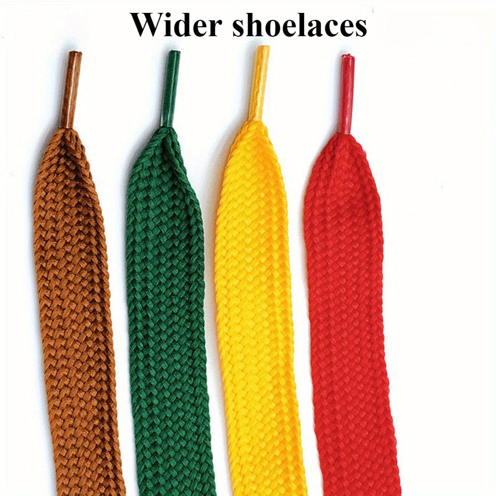 2 Pairs Polyester Spandex Shoelaces for Low and High Top Shoes