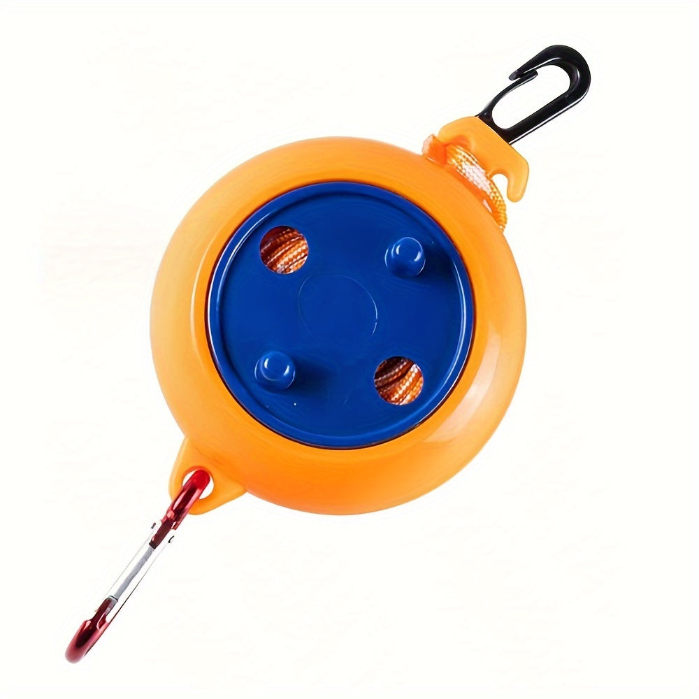 Nylon Retractable Clothesline 10m Portable Indoor Outdoor Drying Rack No Drilling