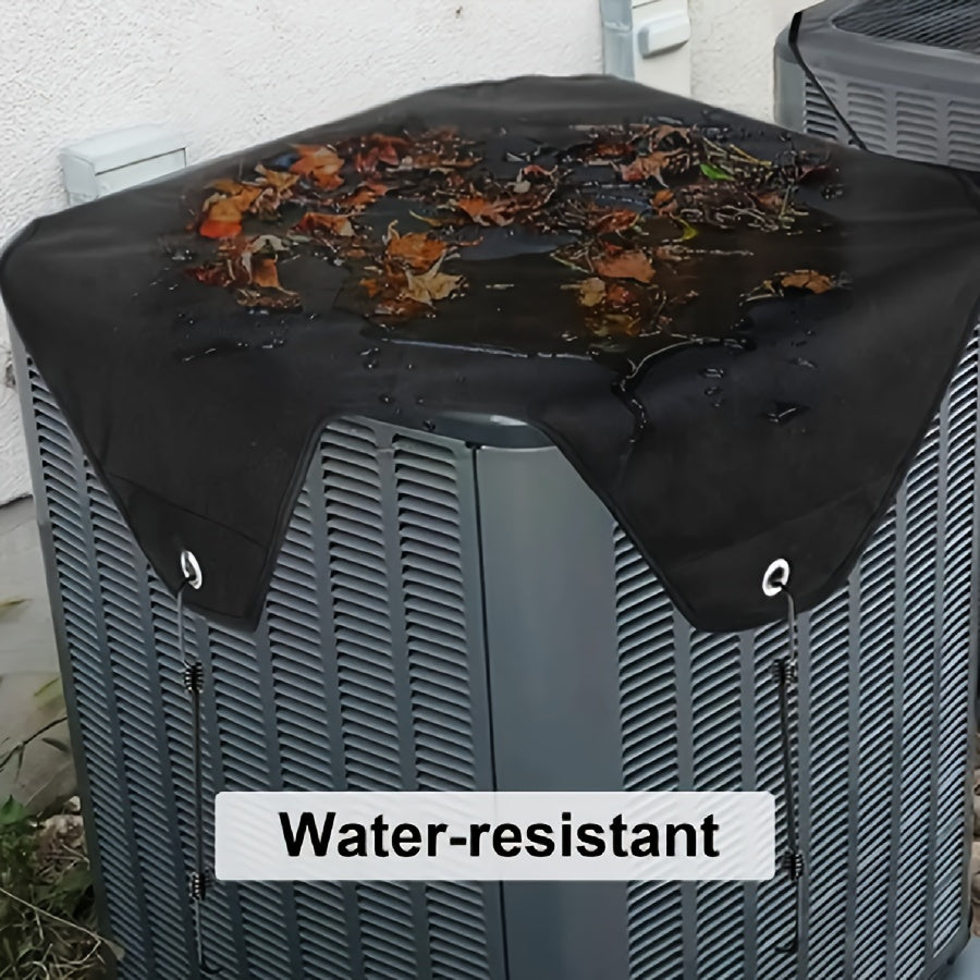 Heavy Duty Waterproof Air Conditioner Cover for Outdoor Central Units with Bungee Cords