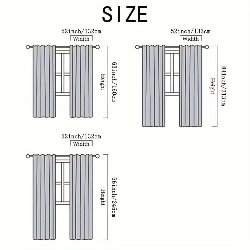 White Sheer Curtain with Grommet Top and Pom Pom Tufting 213cm for Bedroom Living Room Office