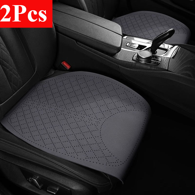 Подушка для автомобильного сиденья из серого искусственного меха, всесезонный комплект для автомобилей