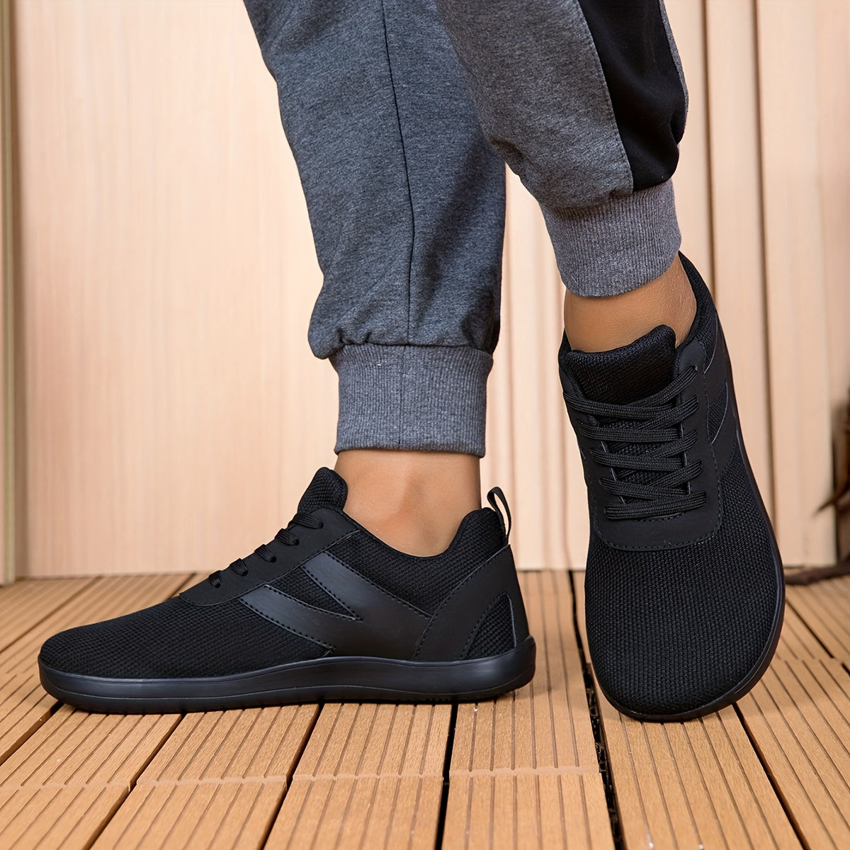 Women's Barefoot Sneakers Wide Fit Athletic Shoes Light Gray for Walking Tennis