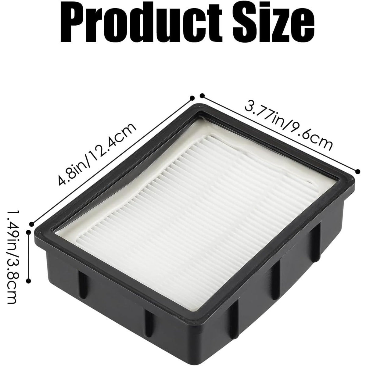 Reusable HEPA Filter for Vacuum Cleaners Honeycomb Pattern Compatible with Multiple Models