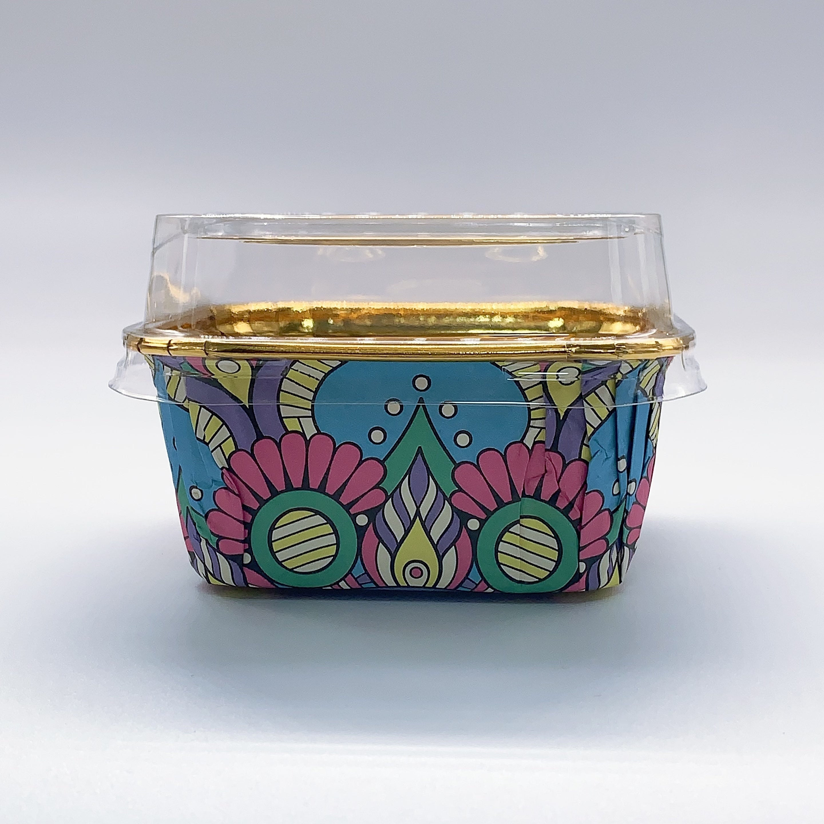 50 ta Boho uslubidagi issiqqa chidamli qog'oz keks uchun shisha, foydalanishga tayyor, yog'ga chidamli tort choynaklari