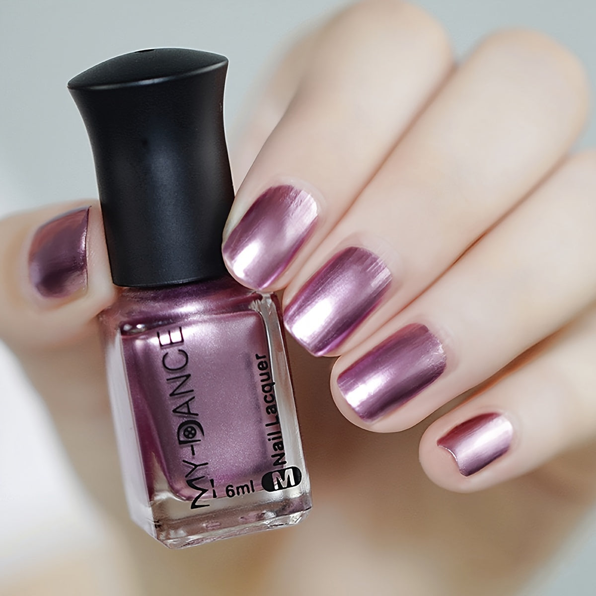 Metallic Shine Mirror Nail Polish for Women Long-Lasting Hypoallergenic Fast-Drying